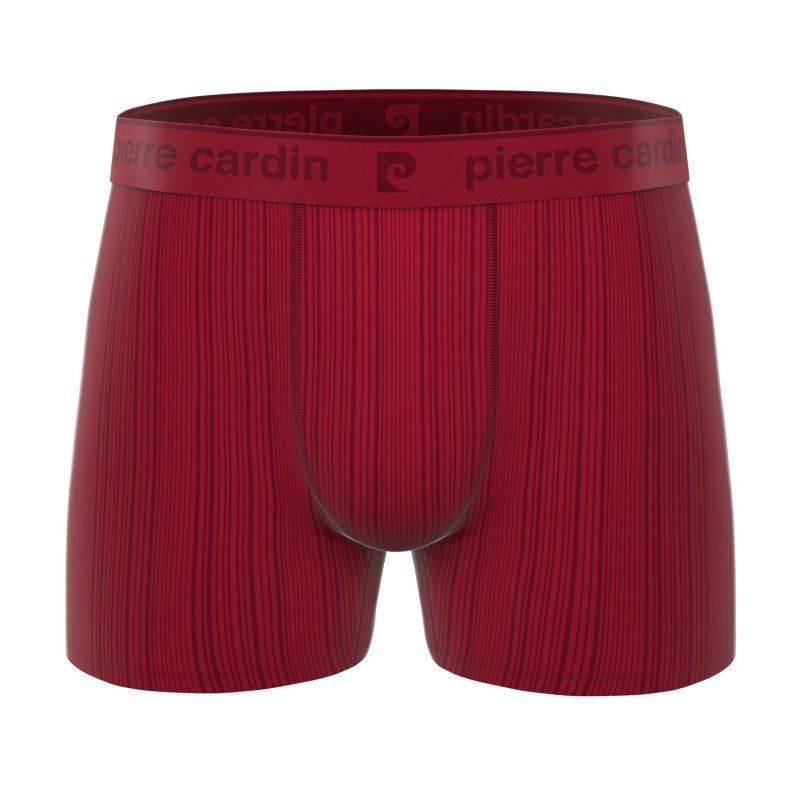 Lot de 4 Boxers homme Polyester Bleu/Rouge/Vert/Noir Uni - Pierrecardin