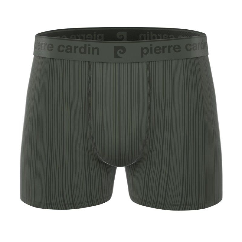 Lot de 4 Boxers homme Polyester Bleu/Rouge/Vert/Noir Uni - Pierrecardin