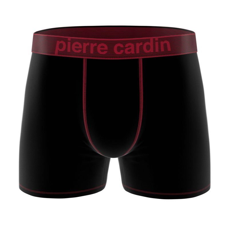 Lot de 4 Boxers homme Modal / Viscose Noir/Bleu/Rouge Uni - Pierrecardin