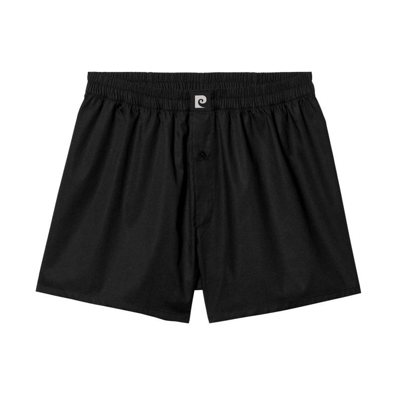 Lot de 3 Boxers homme Coton Noir, Kaki, Bleu Uni - Pierrecardin