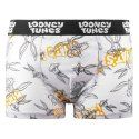 Lot de 4 Boxers Enfnat Coton Confort, Respirant, Stretch Bugs Bunny, Taz, Daffy Duck Imprimé Orange/Blanc/Jaune/Noir Imprimé - L