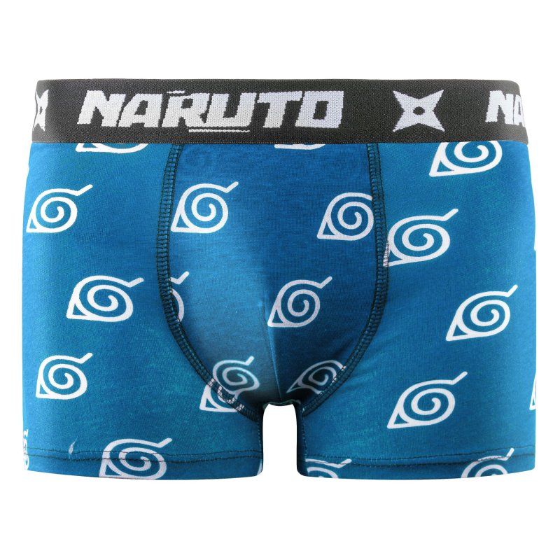 Lot de 4 Boxers Enfant Coton Confort, Respirant, Stretch Akatsuki Imprimé Noir/Rouge/Bleu/Blanc/Beige Imprimé - Naruto Shippuden
