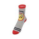 Lot de 12 Paires de Chaussettes garcon Courtes Fantaisie Rouge/Jaune/Gris/Bleu/Blanc Imprimé - Pokemon