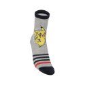 Lot de 12 Paires de Chaussettes garcon Courtes Fantaisie Rouge/Jaune/Gris/Bleu/Blanc Imprimé - Pokemon