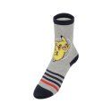 Lot de 12 Paires de Chaussettes garcon Courtes Fantaisie Rouge/Jaune/Gris/Bleu/Blanc Imprimé - Pokemon