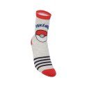 Lot de 12 Paires de Chaussettes garcon Courtes Fantaisie Rouge/Jaune/Gris/Bleu/Blanc Imprimé - Pokemon