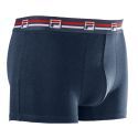 Lot de 3 Boxers homme Coton Bleu Marine Uni - Fila