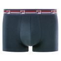 Lot de 3 Boxers homme Coton Bleu Marine Uni - Fila