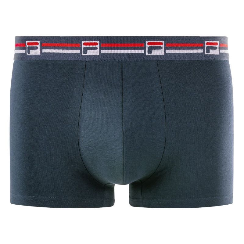 Lot de 3 Boxers homme Coton Bleu Marine Uni - Fila