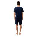 Pyjama Bleu homme coupe Regular Col rond Uni - Fila