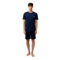 Pyjama Bleu homme coupe Regular Col rond Uni - Fila