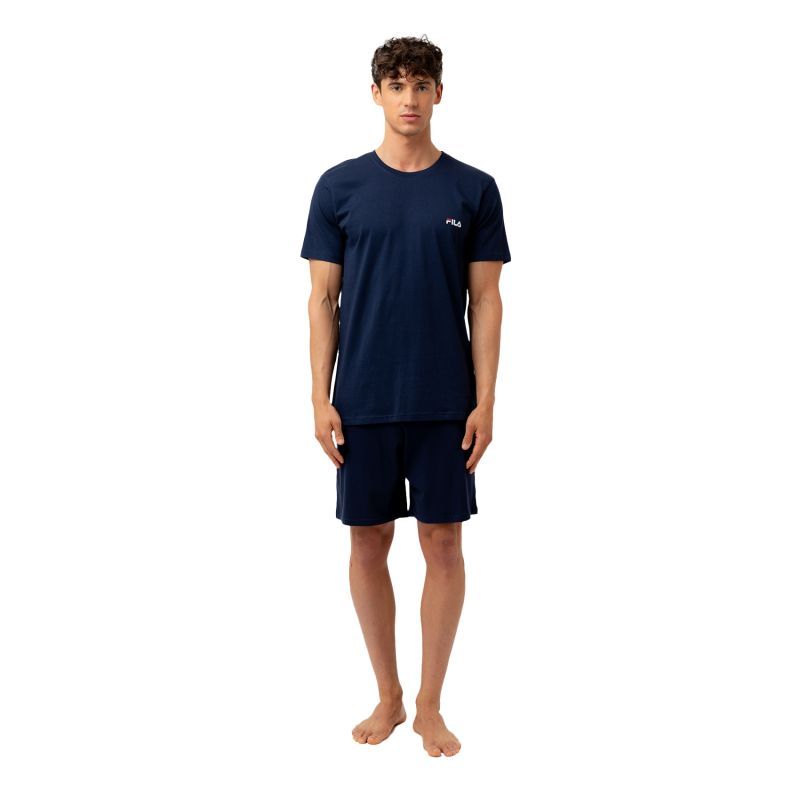 Pyjama Bleu homme coupe Regular Col rond Uni - Fila
