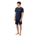 Pyjama Bleu homme coupe Regular Col rond Uni - Fila