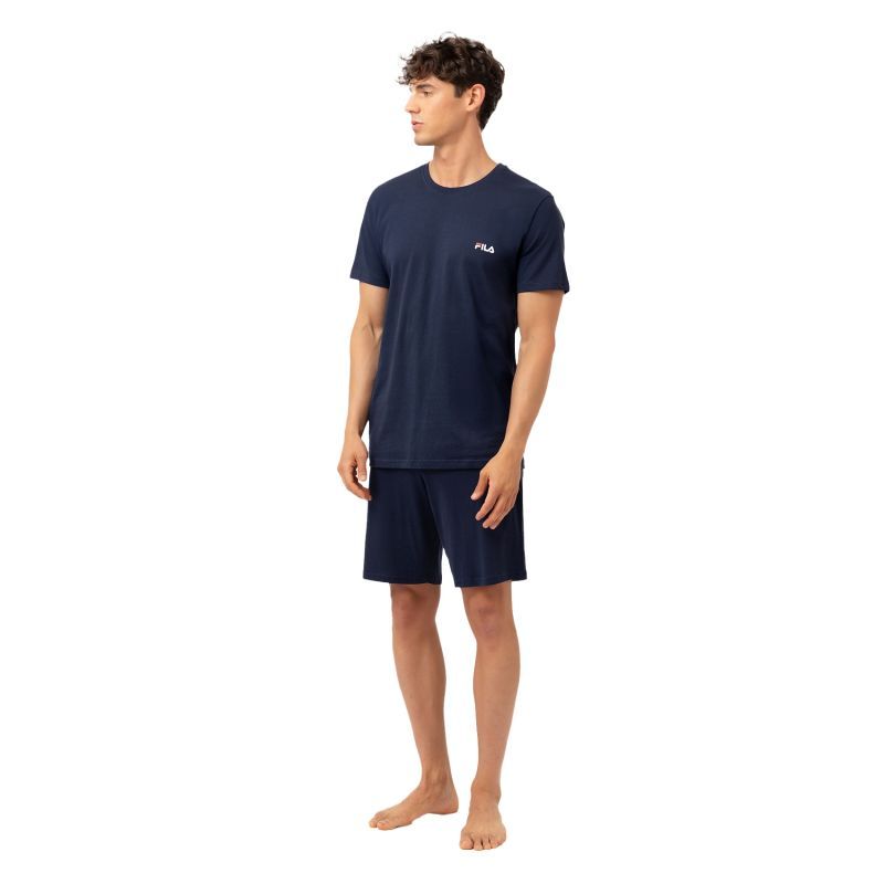 Pyjama Bleu homme coupe Regular Col rond Uni - Fila