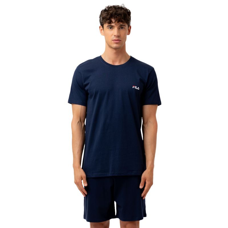 Pyjama Bleu homme coupe Regular Col rond Uni - Fila