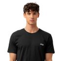 Tee Shirt Noir homme coupe Régular Col rond Uni - Fila