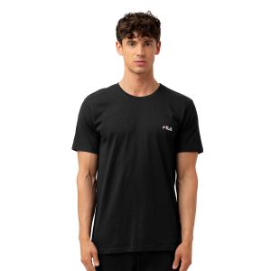 Tee Shirt Noir homme coupe Régular Col rond Uni - Fila