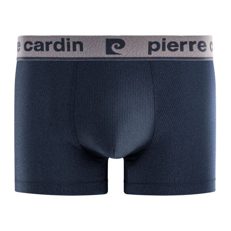 Lot de 4 Boxers homme Polyamide Bleu/Noir Uni - Pierre Cardin