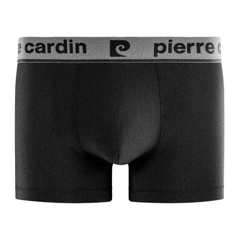 Lot de 4 Boxers homme Polyamide Bleu/Noir Uni - Pierre Cardin