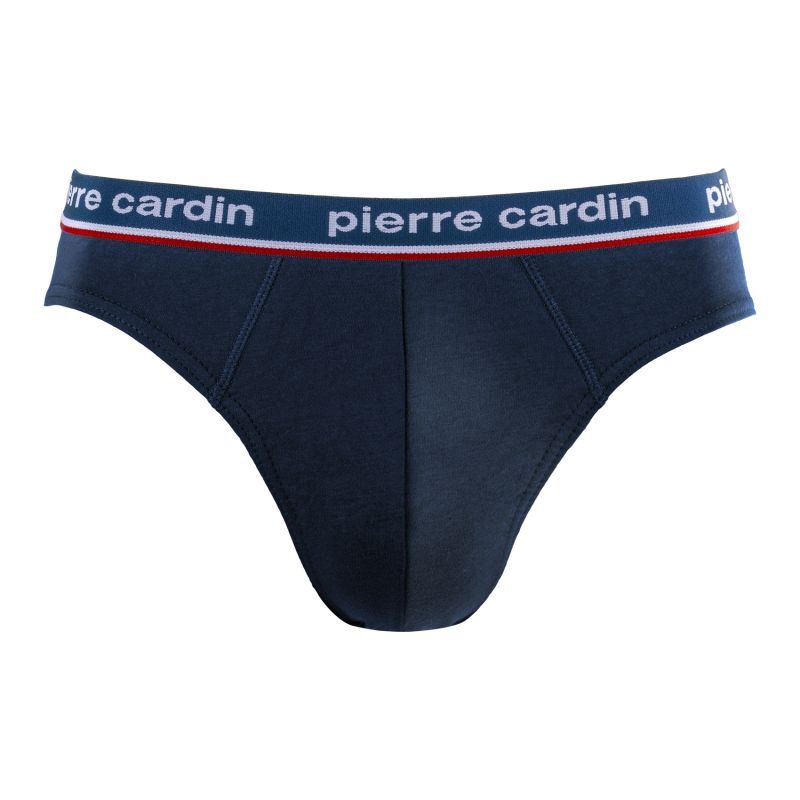 Lot de 4 Slips homme Coton Noir Uni - Pierre Cardin