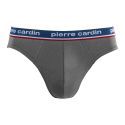 Lot de 4 Slips homme Coton Noir Uni - Pierre Cardin