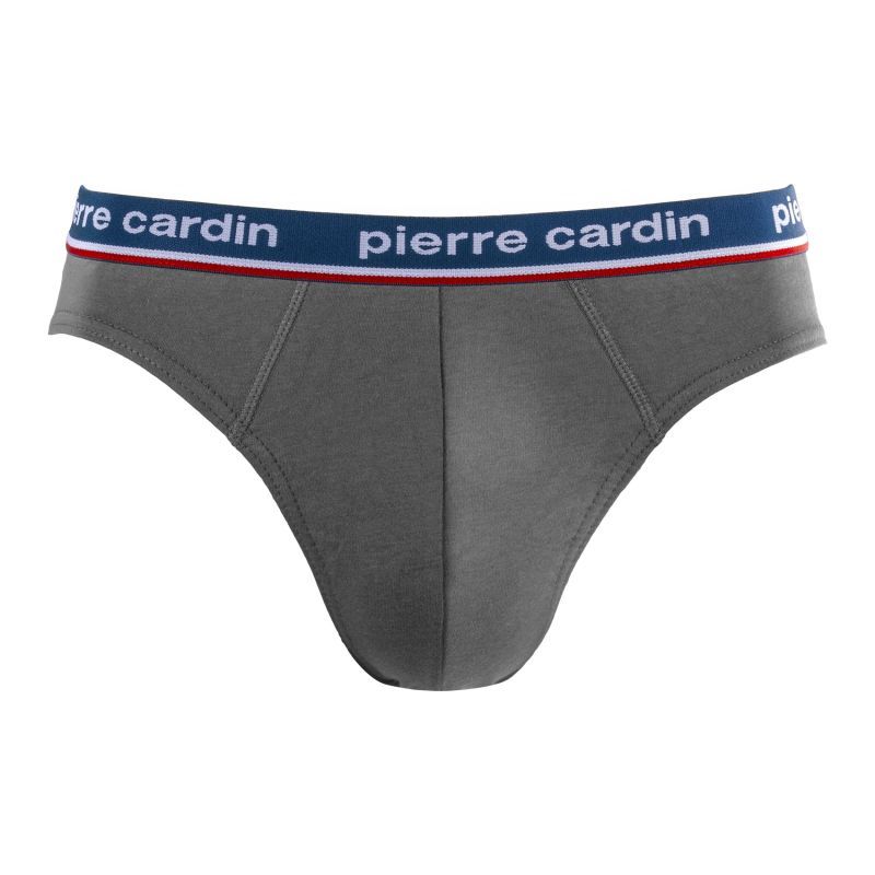 Lot de 4 Slips homme Coton Noir Uni - Pierre Cardin