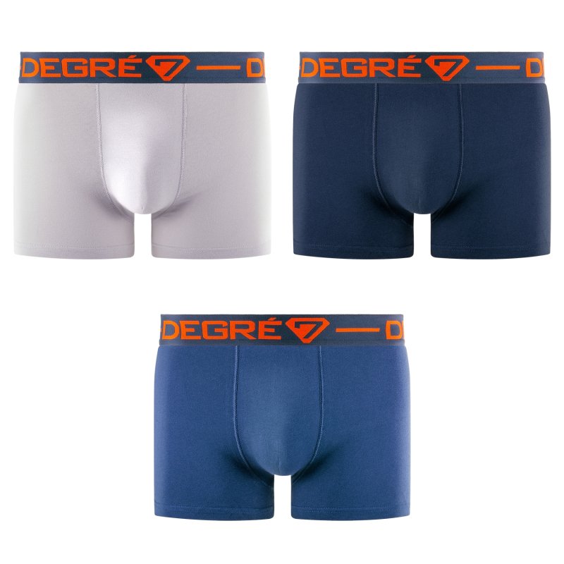 Lot de 3 Boxers homme Coton Uni - Degre 7