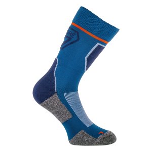 Chaussettes de Randonnée Trekking 430 Technology Bleu/Orange Chaussettes de Randonnée Trekking 430 Technology Bleu/Orange