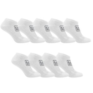 Lot de 9 Paires de Chaussettes homme Socquettes Travail Blanc/Noir Uni - Black & Decker