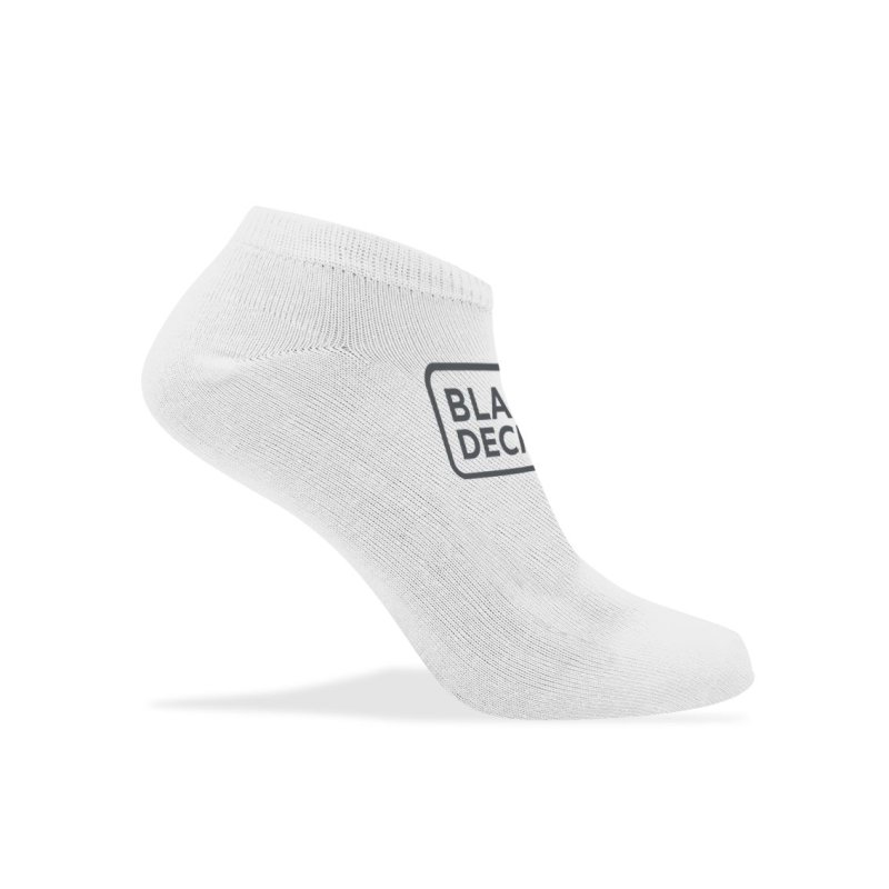 Lot de 9 Paires de Chaussettes homme Socquettes Travail Blanc/Noir Uni - Black & Decker