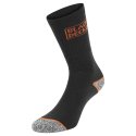 Lot de 6 Paires de Chaussettes homme Tennis Travail Noir Uni - Black & Decker