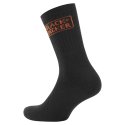 Lot de 12 Paires de Chaussettes homme Tennis Travail Noir/Orange Uni - Black & Decker