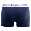 Lot de 3 Boxers homme Coton Blanc/Bleu Marine/Noir Uni - Emporio Armani