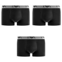 Lot de 3 Boxers homme Coton Noir/Blanc Uni - Emporio Armani