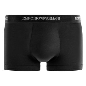 Lot de 3 Boxers homme Coton Noir/Blanc Uni - Emporio Armani