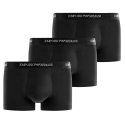 Lot de 3 Boxers homme Coton Noir/Blanc Uni - Emporio Armani