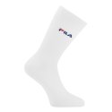 Lot de 6 Paires de Chaussettes homme Tennis Sportif Blanc/Noir/Gris Uni - Fila