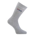 Lot de 6 Paires de Chaussettes homme Tennis Sportif Blanc/Noir/Gris Uni - Fila