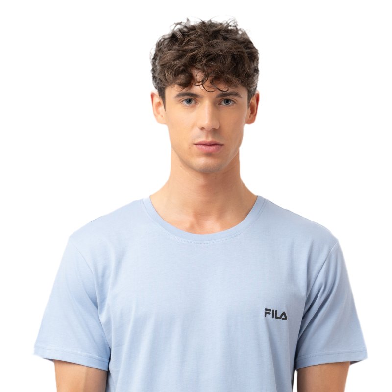 Pyjama Bleu homme coupe Regular Col rond Uni - Fila