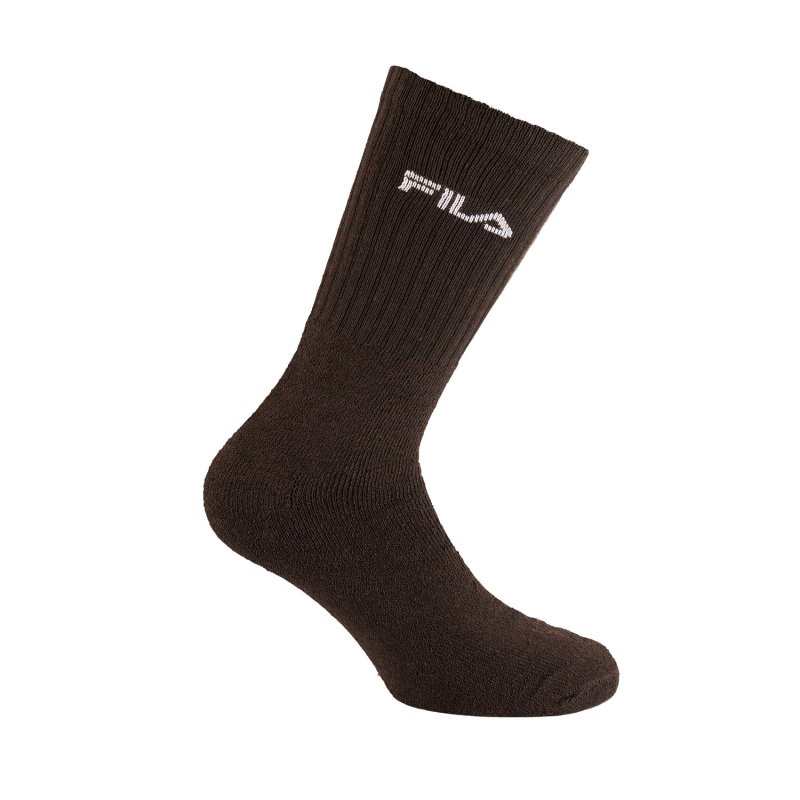 Lot de 6 Paires de Chaussettes homme Tennis Sportif Gris/Marron/Bordeau/Vert/Beige Uni - Fila