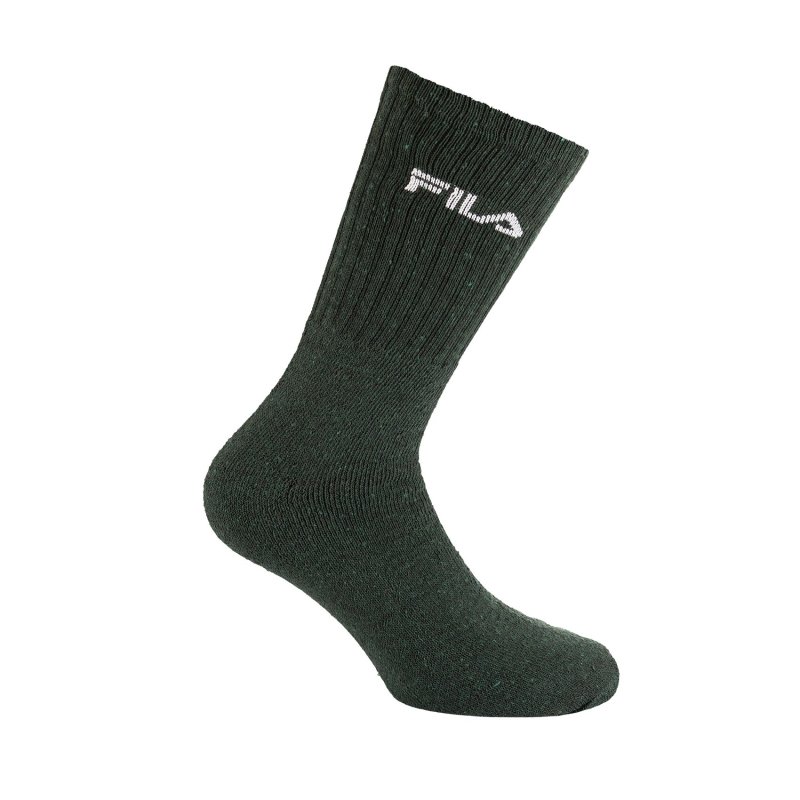 Lot de 6 Paires de Chaussettes homme Tennis Sportif Gris/Marron/Bordeau/Vert/Beige Uni - Fila