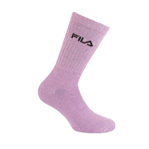Lot de 6 Paires de Chaussettes homme Tennis Sportif Violet/Bleu/Gris/Rose/Beige Uni - Fila