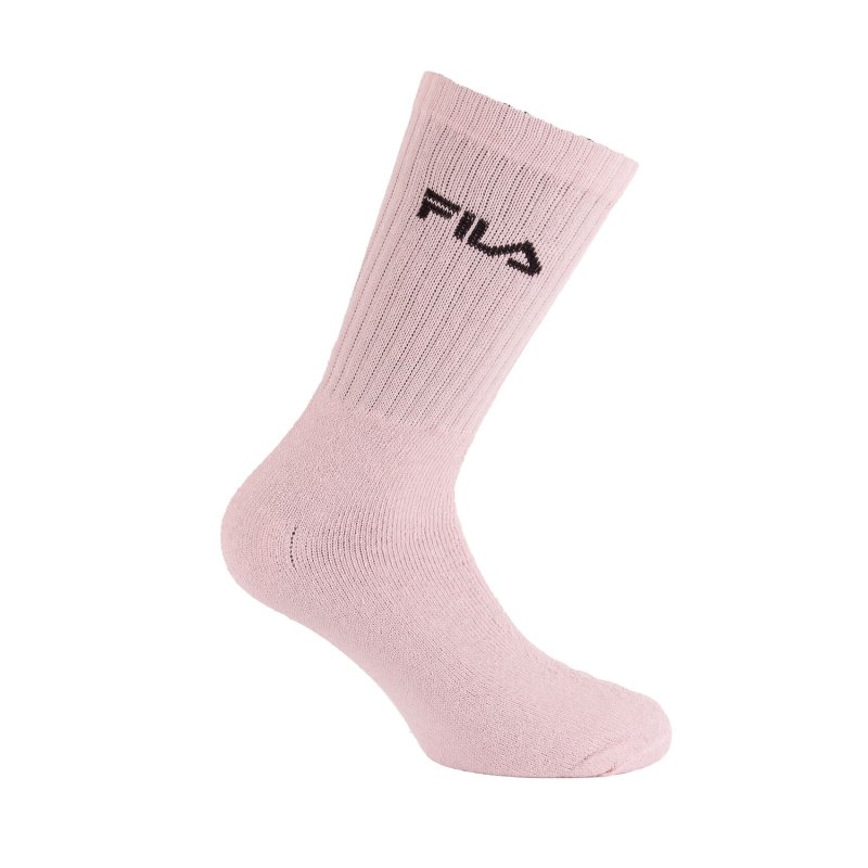 Lot de 6 Paires de Chaussettes homme Tennis Sportif Violet/Bleu/Gris/Rose/Beige Uni - Fila