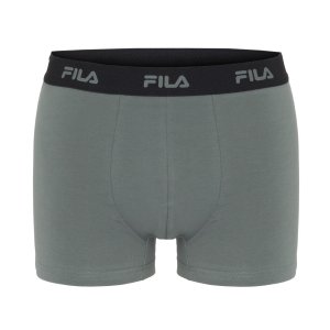 Lot de 4 Boxers homme Coton Kaki/Noir Uni - Fila