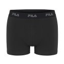 Lot de 4 Boxers homme Coton Kaki/Noir Uni - Fila