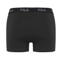Lot de 4 Boxers homme Coton Kaki/Noir Uni - Fila