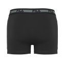 Lot de 4 Boxers homme Coton Kaki/Noir Uni - Fila