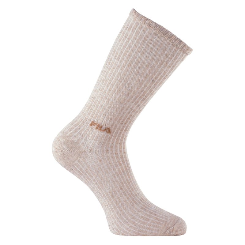 Lot de 6 Paires de Chaussettes femme Tennis Mode, SportifMarron/Camel/Beige - Fila