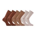Lot de 6 Paires de Chaussettes femme Tennis Mode, SportifMarron/Camel/Beige - Fila