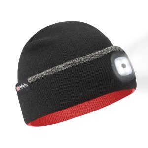 Bonnet LED avec 3 modes d'éclairages  et recharge via port USB